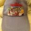 Gray trumpatear baseball cap