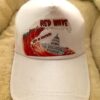 Red wave baseball caps